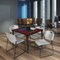 Regency Kahlo Square Table & Chair Sets, 48 W, 48 L, 29 H, Wood, Metal, Polypropylene Top, Mahogany TPL4848MHBK44GY - alternate 6